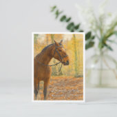 Lexington KY Horse Capital | Waterverf Feestdagenkaart (Staand voorkant)