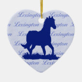 Lexington KY Horse kerstversiering Keramisch Ornament (Voorkant)