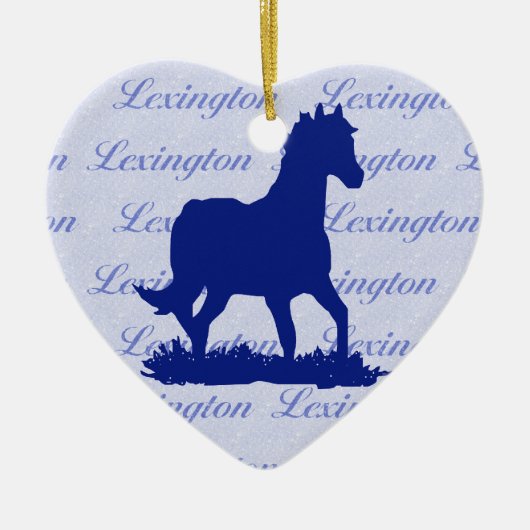 Lexington KY Horse kerstversiering Keramisch Ornament (Voorkant)