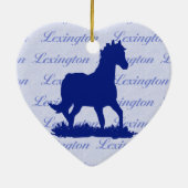 Lexington KY Horse kerstversiering Keramisch Ornament (Achterkant)