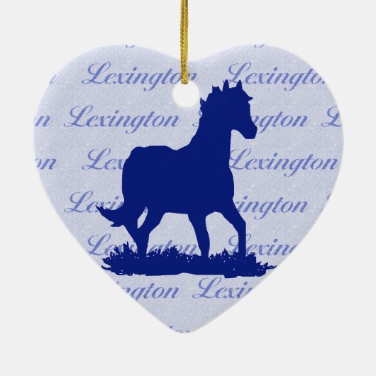 Lexington KY Horse kerstversiering Keramisch Ornament (Achterkant)