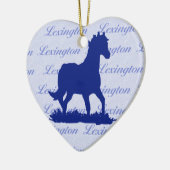 Lexington KY Horse kerstversiering Keramisch Ornament (Links)