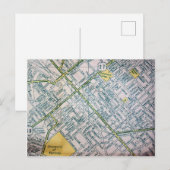 Lexington, KY  Map Briefkaart (Voorkant / Achterkant)