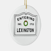 Lexington MA invoeren Keramisch Ornament (Rechts)