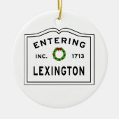 Lexington MA invoeren Keramisch Ornament (Voorkant)