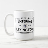 LEXINGTON MASSACHUSETTS Hometown Mass MA Townie Koffiemok (Links)