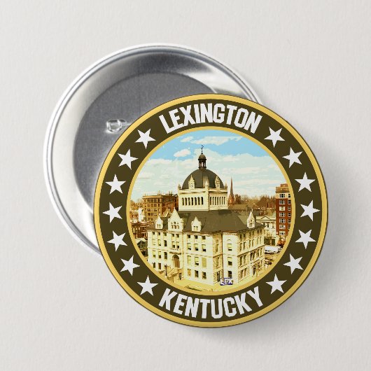 Lexington Ronde Button 7,6 Cm (Voorkant /achterkant)
