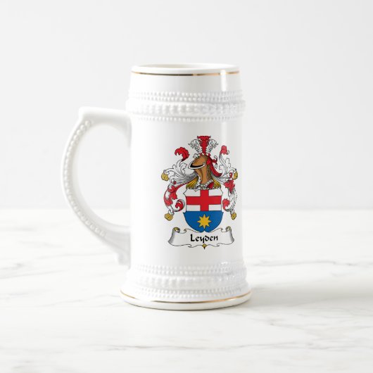 Leyden Family Crest Bierpul (Links)