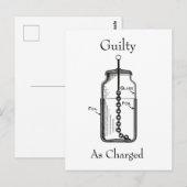 Leyden Jar Guilty in beschuldiging gesteld Briefkaart (Voorkant / Achterkant)