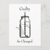 Leyden Jar Guilty in beschuldiging gesteld Briefkaart (Voorkant)
