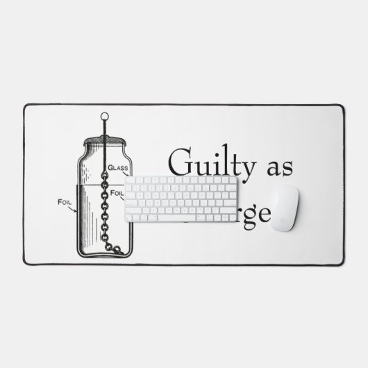 Leyden Jar Guilty in beschuldiging gesteld Bureaumat (Keyboard & Muis)