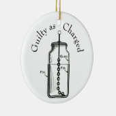 Leyden Jar Guilty in beschuldiging gesteld Keramisch Ornament (Rechts)