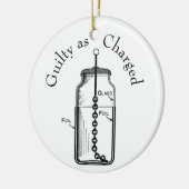 Leyden Jar Guilty in beschuldiging gesteld Keramisch Ornament (Links)