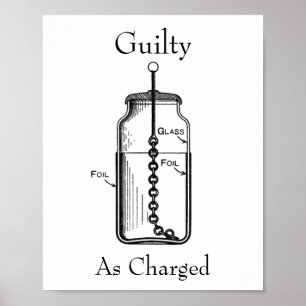 Leyden Jar Guilty in beschuldiging gesteld Poster