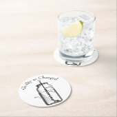 Leyden Jar Guilty in beschuldiging gesteld Ronde Kartonnen Onderzetter (Insitu)