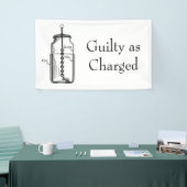Leyden Jar Guilty in beschuldiging gesteld Spandoek (Beurs)