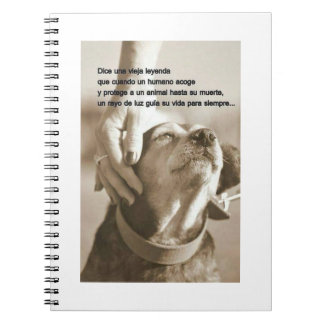 Leyenda sobre adoptar animales notitieboek