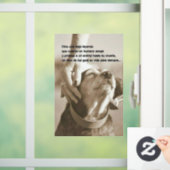 Leyenda sobre adoptar animales raamsticker (Huis)