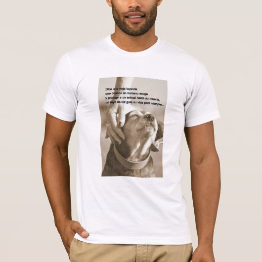 Leyenda sobre adoptar animales t-shirt (Voorkant)