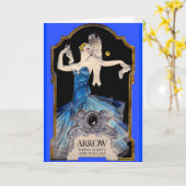 Leyendecker Arrow shirt 1920 en nr. 1 Kaart (Gele Bloem)