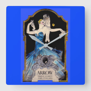 Leyendecker Arrow shirt 1920 en nr. 1 Vierkante Klok