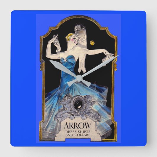 Leyendecker Arrow shirt 1920 en nr. 1 Vierkante Klok (Voorkant)