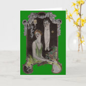 Leyendecker Arrow-shirt van 1920 en Kaart (Gele Bloem)