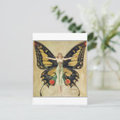 Leyendecker Butterfly Woman Briefkaart (Staand voorkant)