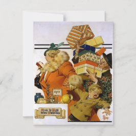Leyendecker Het was de nacht voor Kerstmis Feestdagenkaart