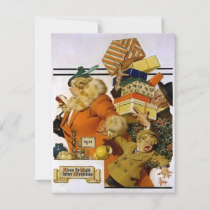 Leyendecker Het was de nacht voor Kerstmis Feestdagenkaart