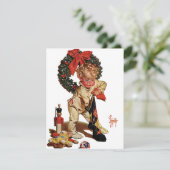 Leyendecker Kerstensok Feestdagenkaart (Staand voorkant)