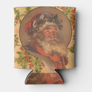 Leyendecker Kerstman Antiek Victoriaans Blikjeskoeler