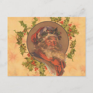 Leyendecker Kerstman Antiek Victoriaans Briefkaart