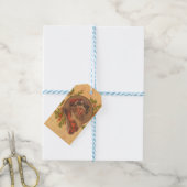 Leyendecker Kerstman Antiek Victoriaans Cadeaulabel (Met Touw)