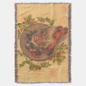Leyendecker Kerstman Antiek Victoriaans Deken (Voorkant Verticaal)
