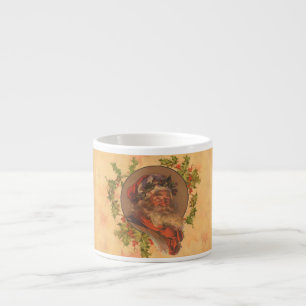Leyendecker Kerstman Antiek Victoriaans Espresso Kop