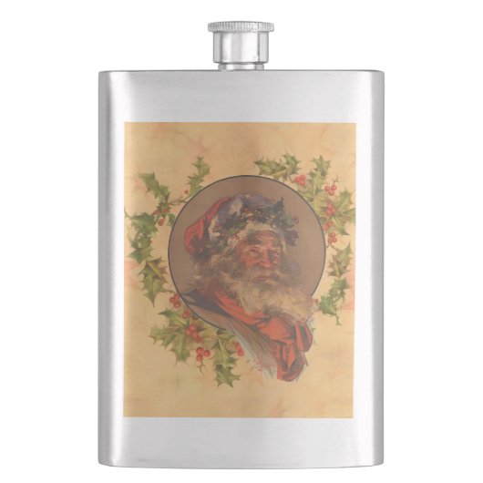 Leyendecker Kerstman Antiek Victoriaans Flacon (Voorkant)