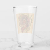 Leyendecker Kerstman Antiek Victoriaans Glas (Achterkant)