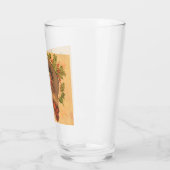 Leyendecker Kerstman Antiek Victoriaans Glas (Links)