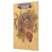 Leyendecker Kerstman Antiek Victoriaans Klembord (Links)