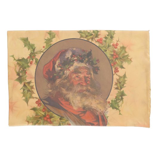 Leyendecker Kerstman Antiek Victoriaans Kussensloop (Voorkant)