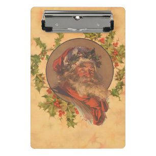 Leyendecker Kerstman Antiek Victoriaans Mini Klembord