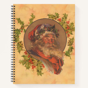 Leyendecker Kerstman Antiek Victoriaans Notitieboek