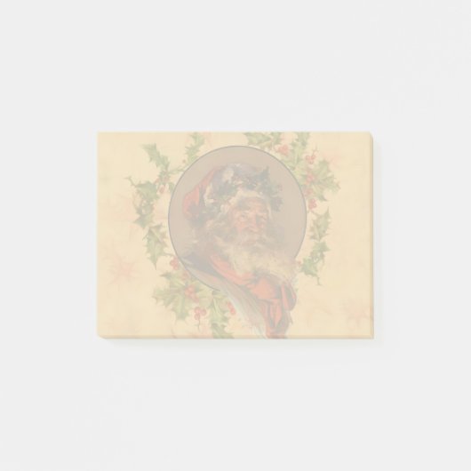 Leyendecker Kerstman Antiek Victoriaans Post-it® Notes (Voorkant)