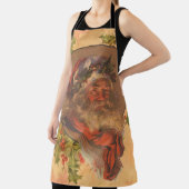 Leyendecker Kerstman Antiek Victoriaans Schort (Insitu)