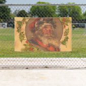 Leyendecker Kerstman Antiek Victoriaans Spandoek (Insitu)