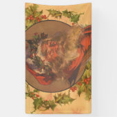 Leyendecker Kerstman Antiek Victoriaans Spandoek (Verticaal)