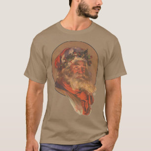 Leyendecker Kerstman Antiek Victoriaans T-shirt