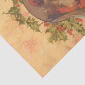 Leyendecker Kerstman Antiek Victoriaans Tissuepapier (Detail)
