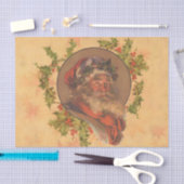 Leyendecker Kerstman Antiek Victoriaans Tissuepapier (Craft)